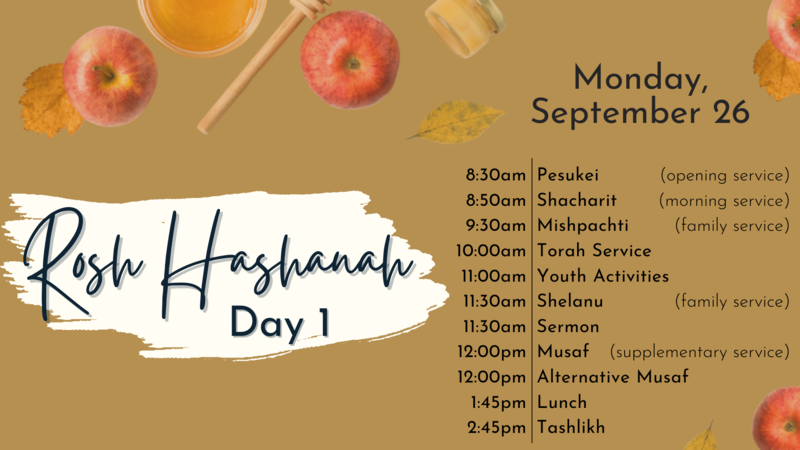 Banner Image for Rosh Hashana Day I Services 