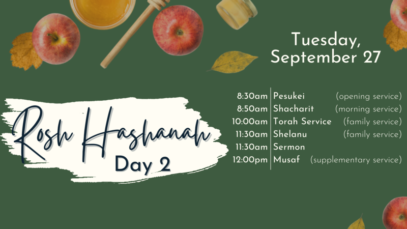 Banner Image for Rosh Hashana Day II Services