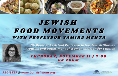 Banner Image for First Friday on (2nd) Thursday: Contemporary Jewish Food Movements—Their Histories and their Futures